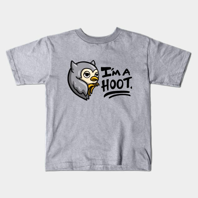 I'm A Hoot Kids T-Shirt by carcrashcarlos